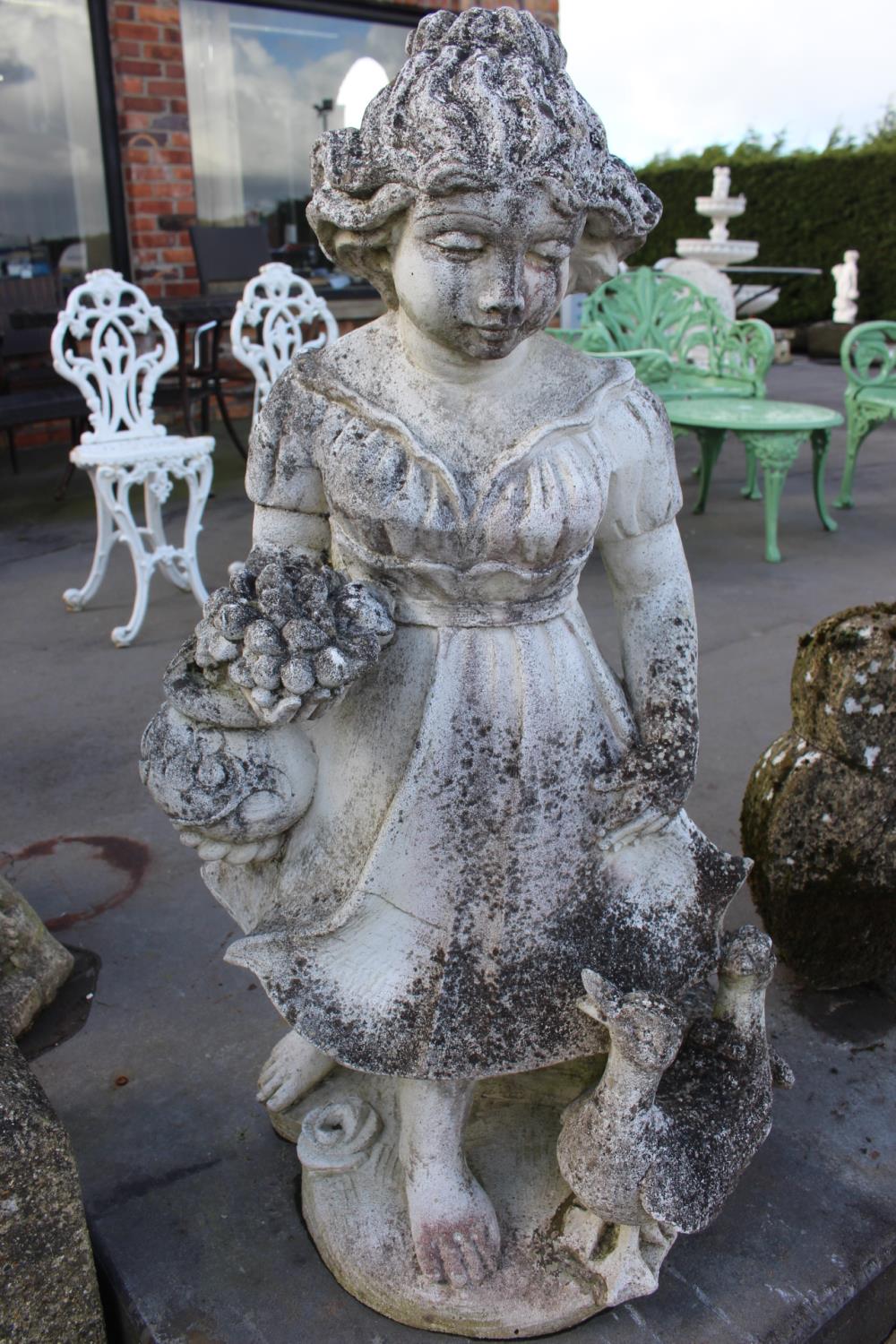 Stone statue of a Girl.