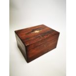 19th C. rosewood writing box.