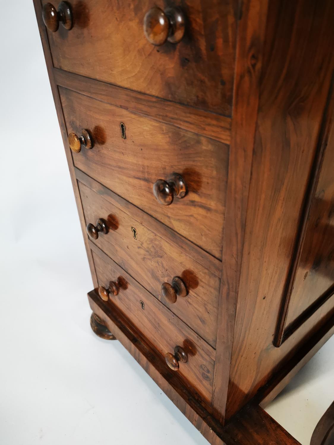 Victorian walnut davenport. - Image 5 of 5