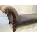 Victorian chaise longue sofa.