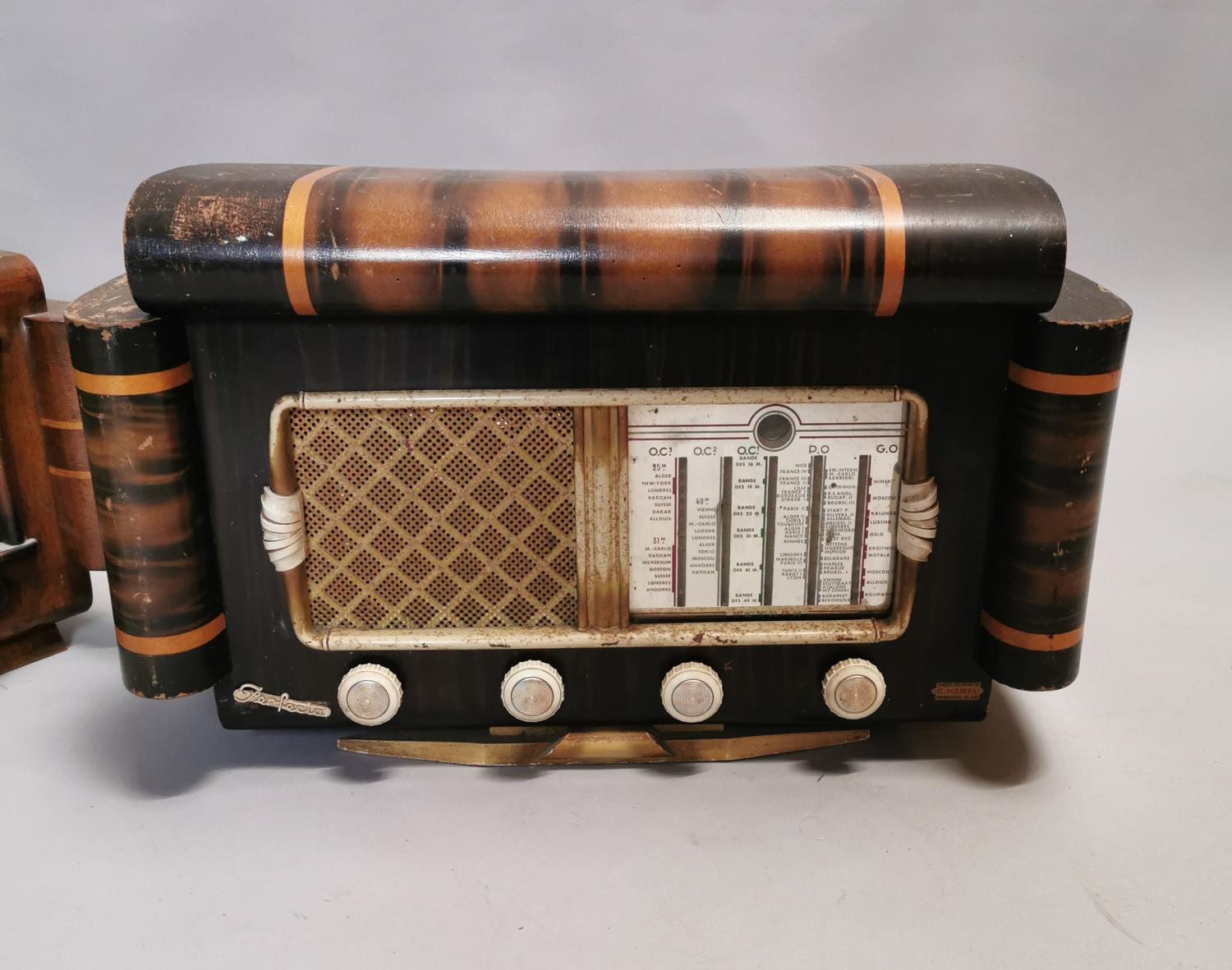 Two Art Deco radios. - Image 3 of 4