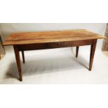 19th C. oak farmhouse kitchen table.