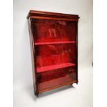 Victorian rosewood display cabinet.