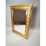 Gilt wall mirror.