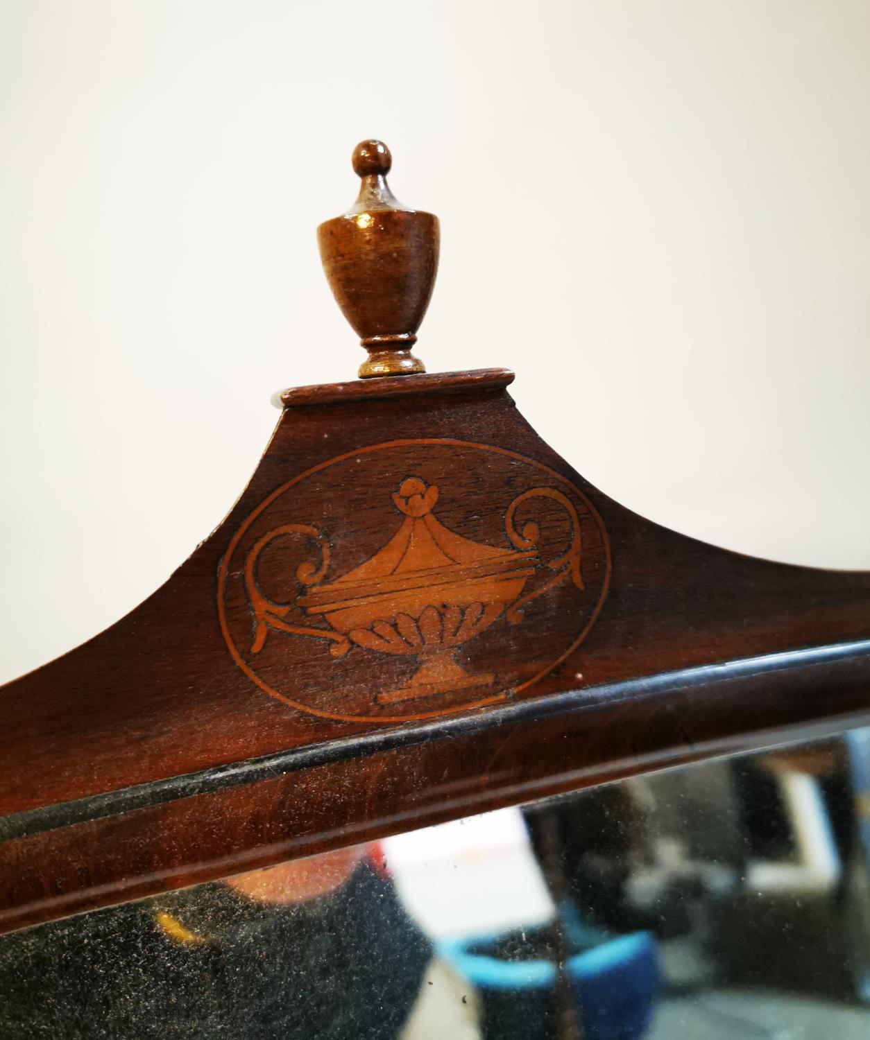 Early 19th C. mahogany dressing table mirror. - Image 5 of 5