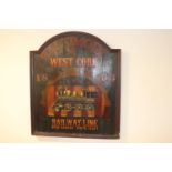 Baltimore West Cork Railway advertising sign.