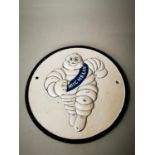Michelin man cast iron advertising sign.