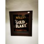 Will's Gold Flake Cigarettes advertising sign.