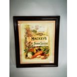 Mackey's Farm Seeds Dublin advertising print.