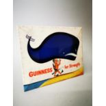 Guinness celluloid advertising showcard.