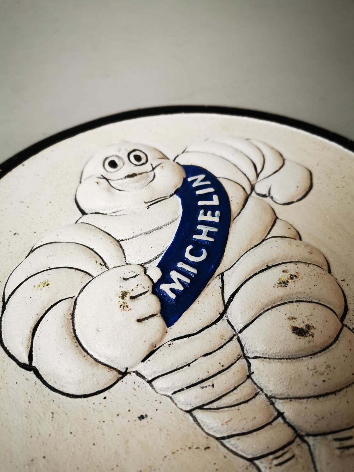 Michelin man cast iron advertising sign. - Image 2 of 2