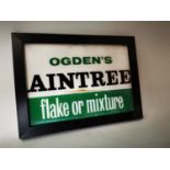 Ogden's Aintree advertising sign.