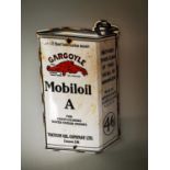 Gargoyle Mobiloil enamel advertising sign.