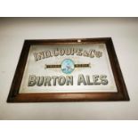 Ind. Coupe Burton Ales advertising mirror.