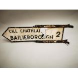 Bailieborough finger post sign.
