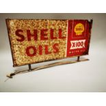 Shell Oils tinplate advertising sign.