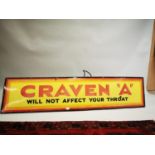 Craven A enamel advertising sign.