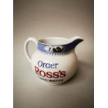 Ross's Tonic advertising jug.