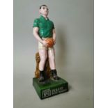 Resin model of a Players Please footballer.