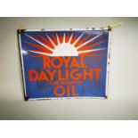 Royal Daylight Paraffin Oil advertising sign.