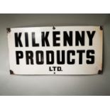 Kilkenny Products enamel advertising sign.