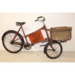 Shop bicycle with original basket.