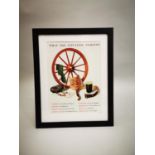 Guinness framed advertising print.