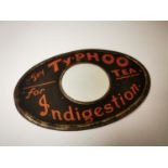 Typhoo Tea tinplate advertising mirror.