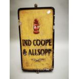 Ind Coope & Allsopp alloy advertising sign.