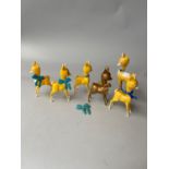 Collection of six Babycham advertising Fawns