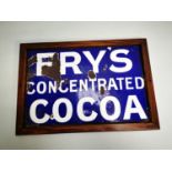 Fry's Cocoa enamel advertising sign.
