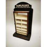 Rawlplugs display advertising cabinet.
