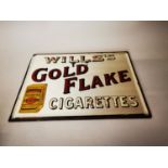Will's Gold Flake Cigarettes advertising mirror.