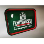 Smithwick's tinplate drinks advertising tray.