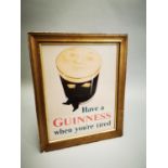 Guinness framed advertising print.