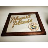 Player's Please Navy Cut advertising mirror.