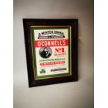 O'Connell's Dublin Ale advertising print.