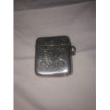 Birmingham silver vesta box.