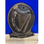 Cast metal plaque Irish Harp "Eire"