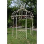 Large metal circular dome top garden gazebo W 230 H 300