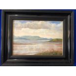 Hilda Van Stockum: Oil on board 'View from Rossturk Castle, Co Clare' W 50 H 35