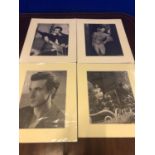 Set of 4 1940s photographs of ballet participants W 21 H 27