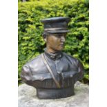 Bronze life size bust of Michael Collins 1890 - 1922 W 65 H 70