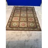 Wool patterned centre rug 200 x 140