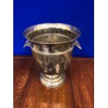 Art Deco French silver plated ice bucket W 26 H 28