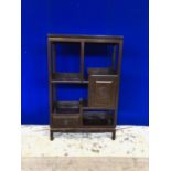 Asian design asymmetrical side cabinet W 80 H 122 D 30