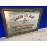 Bushmills Malt framed advertisement mirror W 115 H 85