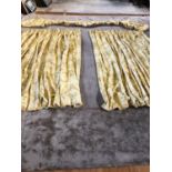 Pair of curtains with new classical design complete with pelmet cover W 130 H 235