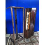 19th Century mahogany spinette piano (as found)