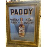 Paddy Whiskey Cork Distillers framed advertisement W 63 H 83